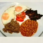 Fried egg beans